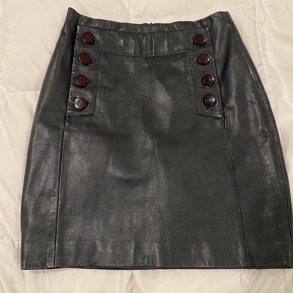 Sandro Leather Skirt Size 1